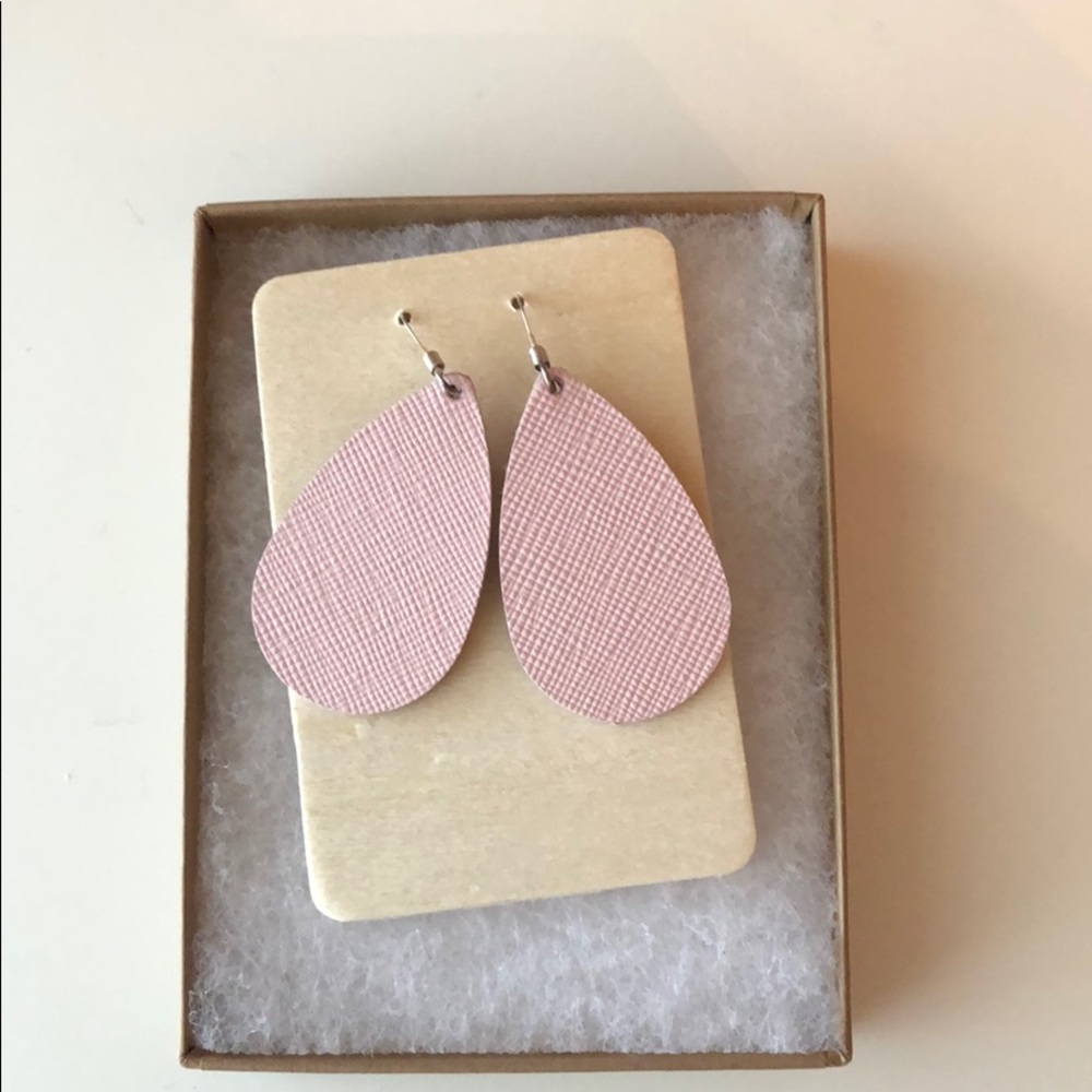 Nickel & Suede Pink Desert Size Mini Earrings